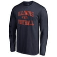thumbnail image 2 of Men's Navy Illinois Fighting Illini First Sprint Long Sleeve T-Shirt, 2 of 3