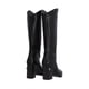 thumbnail image 3 of Platonia | Bota Larga Slim De Tacón Milan Cabra Piel Sintético Negro Para Mujer, 3 of 5