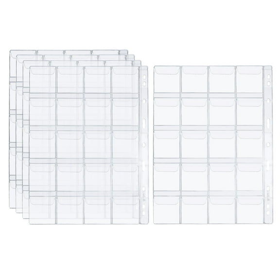 REGALWOVEN Coin Collecting Pages, Coin Binder Inserts Sleeves for Album 20 Pockets