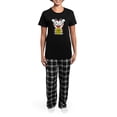 thumbnail image 4 of CafePress - Lucky Cat Pajamas - Women's Short Sleeve Print T-Shirt and Pants Dark Cotton Pajama Set, 4 of 7