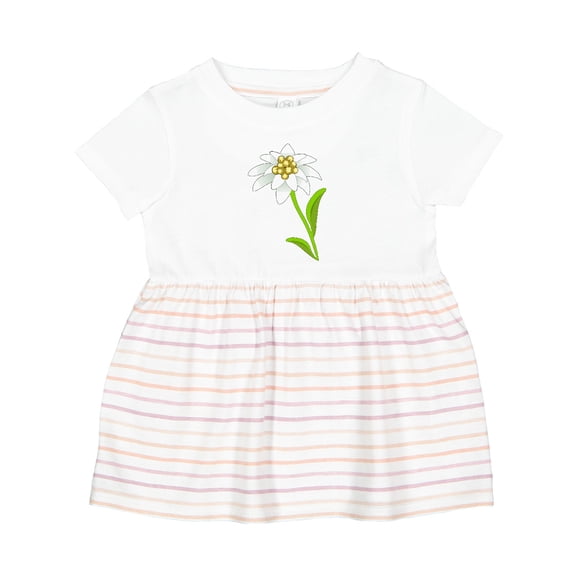 Inktastic Edelweiss Flower Girls Baby Dress
