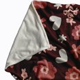 thumbnail image 2 of Simply Daisy 50x60 in Red Flowery Love Valentine's Day Throw Blanket, 2 of 2