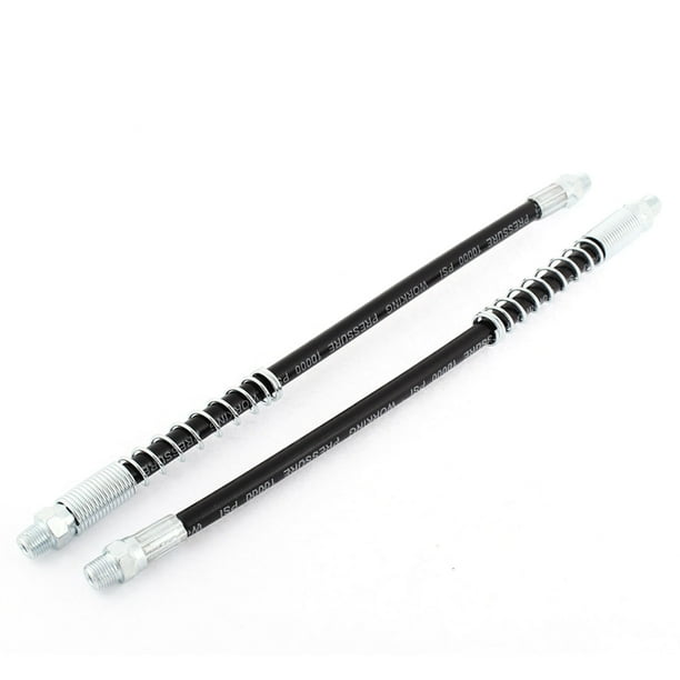 Unique Bargains Flexible High Pressure Grease Hose Extension Whip Black
