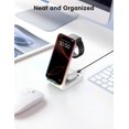 thumbnail image 3 of JoyGeek Estación de carga inalámbrica 3 en 1 para Apple, soporte de cargador inalámbrico para iPhone 16/15/14/13/12/11/SE/X/8 Pro Max Plus Mini, base de carga para Apple Watch Ultra/8/SE/7/6/5/4/3, Ai, 3 of 5
