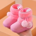 thumbnail image 3 of LNGOOR Girls‘ Stylish Striped Snow Boots with Cozy Fleece Lining  Easy Zip  Durable PU Sole - Comfortable & Warm for Fall/Winter, 3 of 6