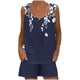 thumbnail image 3 of Camisola Tops para las Mujeres Cuello en V sin Mangas con Pantalones de Bolsillo, Pantalones de Mujer Casual para Primavera Verano, 3 of 7