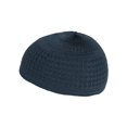 thumbnail image 3 of Candid Signature Stretchy Zigzag Cotton Kufi Beanie Hat for Adult Men & Women's for All Season, navy blue, 3 of 3