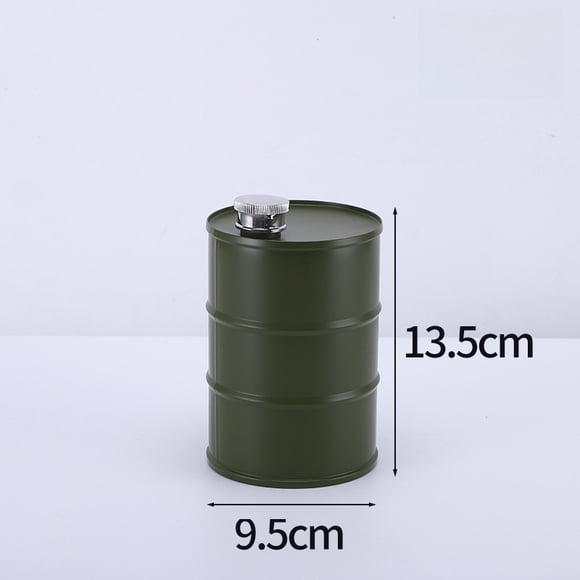 Pichet Cylindrique Vert 750ml pour Vin/bière - Grande Capacité en Acier Inoxydable 304 avec Design Facile à Verser, Antirouille et Résistant à la Corrosion, Idéal pour Fêtes, Usage Quotidien, Stock Transfrontalier Disponible