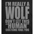 thumbnail image 4 of Halloween Human Wolf Costume Mens T Shirt, 4 of 5