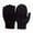 Black, variant on Flip Cute Dual-Use Wool Gloves – Warm Half-Finger & Mitten Convertible Gloves for Women & Men, Acrylic-Wool Blend, 7.9 Inches Length (1 Pair)