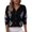 *Black, variant on Women's Diamond Pattern Long Sleeve Button Knit Sweater with Sequin ,Casual Loose Fit Cardigan ,Women's Plus S