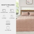 thumbnail image 4 of Mainstays All in One Reversible Comforter and Sheet set- 7 Piece, Full, Pink and White Heart, 4 of 16