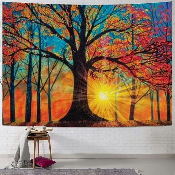 Sheronv Magic Realism Tapestry Wall Hanging Unique Style Graphic Tapestries Home Wall Decor Art for Living Room Bedroom Apartment Farmhouse Dorm Decoration 40x30inch