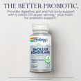 thumbnail image 3 of Solaray Bacillus Coagulans Probiotic, Shelf Stable | Full Body Support | 5 Bill. CFUs & Prebiotics, 60 VegCaps, 30 Serv., 3 of 6