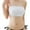 White, variant on Eashery Women Strapless Bra Bandeau Tube Removable Padded Top Women Cotton Underwear White M