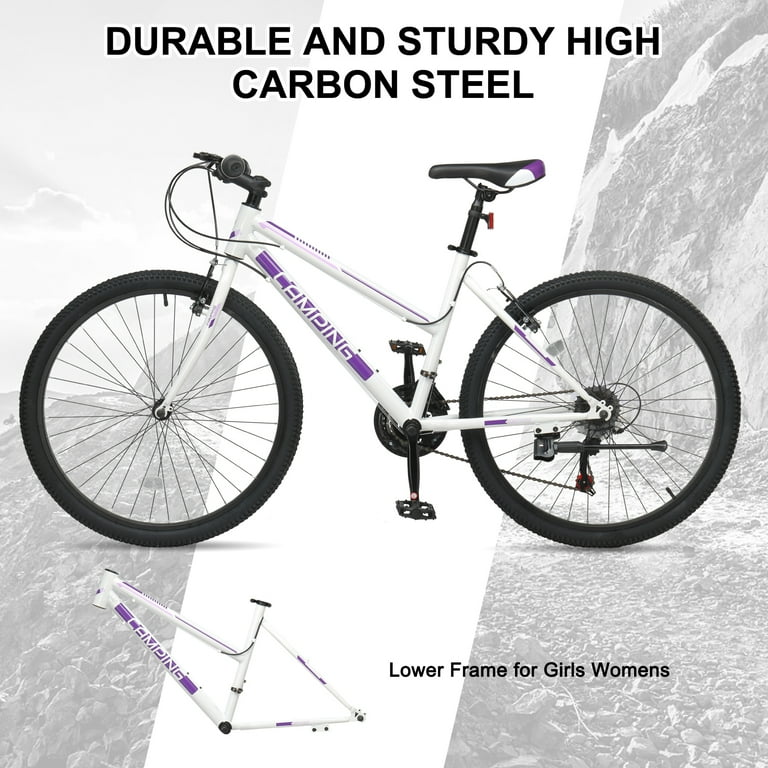 自転車本体 26 inch bicycle Ktaxon 26 inch Mountain Bike for Women, Dual V Brakes 21