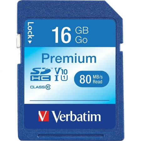 Image of Verbatim VER96808 Premium SDHC Memory Card 1