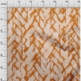 thumbnail image 3 of oneOone Cotton Poplin Twill Orange Fabric Brush Stroke Quilting Supplies Print Sewing Fabric By The Yard 56 Inch Wide, 3 of 4