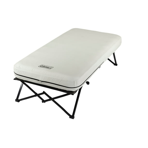 Cot with side clearance table