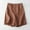 Brown, variant on Rezuofi Womens Wide Leg Linen Shorts Summer Casual Loose Pleated Elastic High Waisted Bermuda Shorts