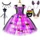 thumbnail image 2 of Vestido de princesa elegante con luz LED para niña, traje de bruja, Bata de punto púrpura, Carnaval y trajes de Halloween, ropa de fiesta, 2 of 4