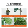 thumbnail image 4 of VEVOR Artificial Fiddle Leaf Fig Tree, 5 FT, Secure PE Material & Anti-Tip Tilt Protection Low-Maintenance Faux Plant, Lifelike Green Fake Potted Tree for Home Office Warehouse Decor Indoor Outdoor, 4 of 9
