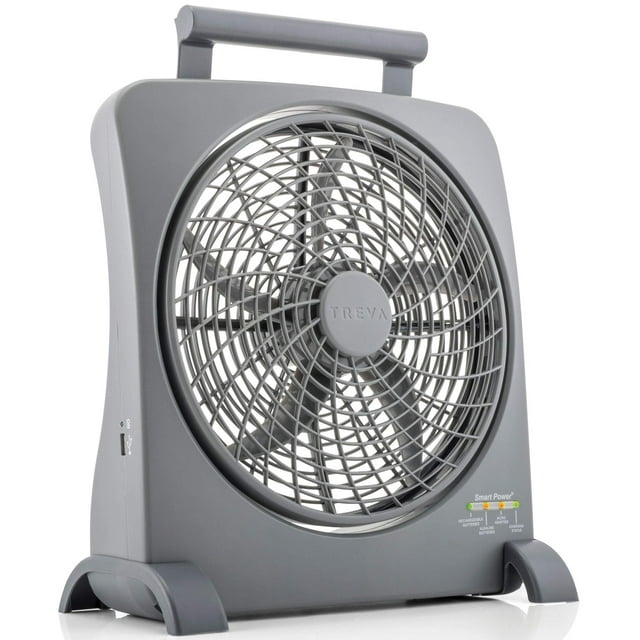 Ventilador portátil O2COOL Treva de 25 cm recargable con puerto USB