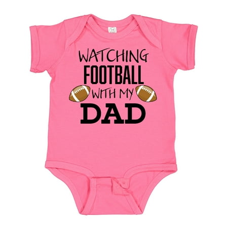 

Inktastic Watching Football with My Dad Gift Baby Boy or Baby Girl Bodysuit