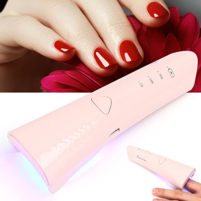 AMONIDA Nail Polish Dryer, Exquisite And Fashionable Mini Nail Lamp, For Curing Nail Gel DIY The Styling Cure Glue For Detecting Banknotes