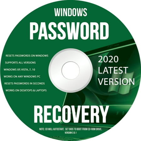 Ralix Windows Password Recovery DVD - Supports All Versions Windows XP, Vista, 7, 10 Resets Passwords in Seconds - 32/64 Bit (Latest (Best Windows Password Recovery Tool)