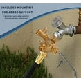 thumbnail image 5 of Heavy Duty 4-Way Brass Garden Hose Splitter with Rotng Arms and Comfort Grip Valves, 5 of 7