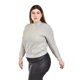 thumbnail image 2 of Suéter Roman Fashion Efecto Metalico Talla Extra Plateado 40, 2 of 6