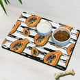 thumbnail image 3 of Papaya Print Dog Feeding Mat - Absorbent Non-Slip Pet Food Mat with Tropical Fruit Design - Waterproof Kawaii Cartoon Placemat for Messy Eaters 12"X19", 3 of 5