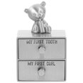 thumbnail image 1 of Baby First Tooth Fetal Hair Keepsake Box Metal Drawer Type Deciduous Teeth Hair Organizer, 1 of 8