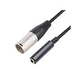 thumbnail image 3 of 6.35mm Female to XLR Male Microphone Audio Adapter Cable 1/4" TRS to XLR Extension Converter Cord for Speaker Guitar, 3 of 11