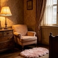 thumbnail image 4 of Oval Rug, Bedside Rugs for Bedroom, Oval Bathroom Rug, Soft Rugs, Soft Fluffy Bedside Mat, Non-Slip Fuzzy Carpet for Bedroom, Living Room, Bathroom & Home Decor 23.6x15.7 Inch 1Pcs, 4 of 4