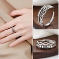 thumbnail image 1 of Fiudx Anillo Antiestrés, Anillo Ajustable de Cadete, Anillo Apilable de Lunares En Cuentas, Anillo Expandible para Parejas, Accesorio de Fiesta para Uso Diario, Regal Unisex, Diseño Elegante., 1 of 7