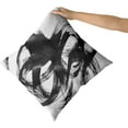 thumbnail image 3 of Black White Pillow Covers 20x20 Set of 2 Abstract Line Modern Art Throw Pillows Modern Minimalist Style Decorative Square Cotton Cushion Case for Home Sofa Couch Bed, 3 of 6