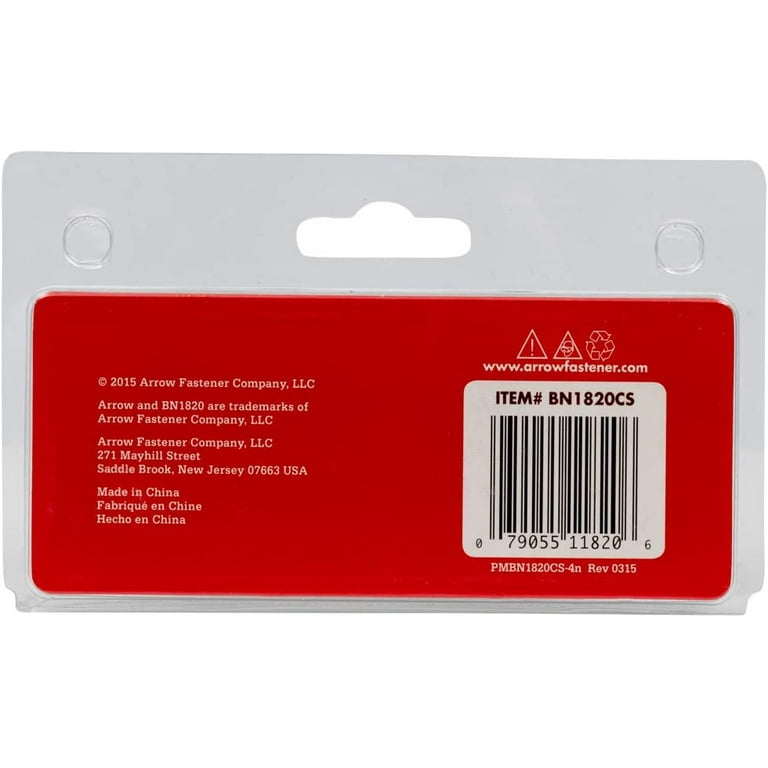 Arrow Fastener BN1820 18 Ga. x 1-1/4 in. L Galvanized Steel Brad Nails 1000 pk 0.65 lb. Arrow Fastener BN1820 18 Ga. x 1-1/4 in. L Galvanized Steel Brad Nails 1000 pk 0.65 lb.