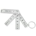thumbnail image 2 of Plastic Folding Ruler Plastic Foldable Ruler Folding Ruler Folding Meter Stick Woodworking Ruler 2Pcs ABS Folding Ruler Portable 0.5m Foldable Ruler With Key Ring For Carpentry, 2 of 8