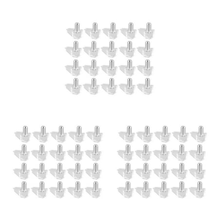 

DTRALD 5 mm Pin Shelf Support Shelf Studs Strong Support 60 Pcs Transparent