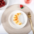 thumbnail image 6 of 6 Pieces Ceramic Dessert Plates,7 inch White Appetizer Plates,Round Dessert Salad Plate,Ceramic Dinner Plate,Ceramic Serving Dishes for Appetizers Salad Cake, Set of 6 Small White Plates, 6 of 7