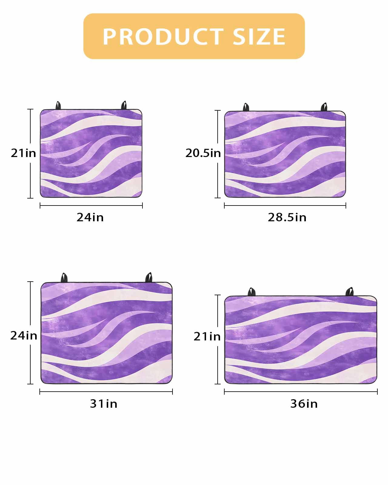 nqOlkjepod Large Induction Cooktop Protector Mat 36"x21", Purple Waves Stove Top Covers for Electric Stove, Ombre Sea Ripples Shabby Beach Decorative Stove Burner Cover Mats, Glass Top Stove Cover