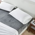 thumbnail image 3 of Great Bay Home Fitted Sheet - Ultra Soft Velvet Plush - Twin, Dark Grey, 3 of 6