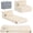 Plush Beige, variant on Folding Sofa Bed Floor Mattress for Kids, Glow Tri Folding Mattress Kid Fold Up Sofa Futon Fold Chair Beds, Child Foldable Mattress Floor Beds Fold Couch for Playroom, Plush Beige