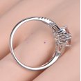 thumbnail image 6 of HeartsAndYou 1.3ct Natural Peach Morganite Promise Engagement Ring 100% 14k SOLID White Gold, 6 of 9
