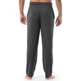 thumbnail image 3 of Fruit of the Loom Men's Extended Sizes Jersey Knit Sleep Pajama Lounge Pant - Charcoal Heather, 3 of 6