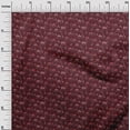 thumbnail image 3 of oneOone Cotton Jersey Maroon Fabric Car Diy Clothing Quilting Fabric Print Fabric By Yard 58 Inch Wide, 3 of 5