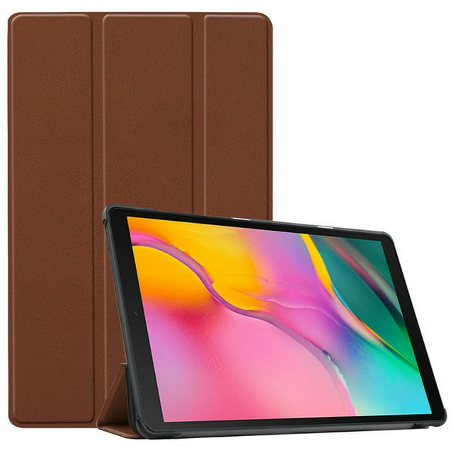 PANDACO Étui Folio en Cuir Brun Samsung Galaxy Tab S7 / Tab S8 (11 Pouces)