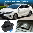 thumbnail image 2 of Interruptor de ventana eléctrica Unique Bargains para Kia K3 2011-2015 Interruptor de control de ventana ABS negro lado trasero izquierdo y derecho, 2 of 7